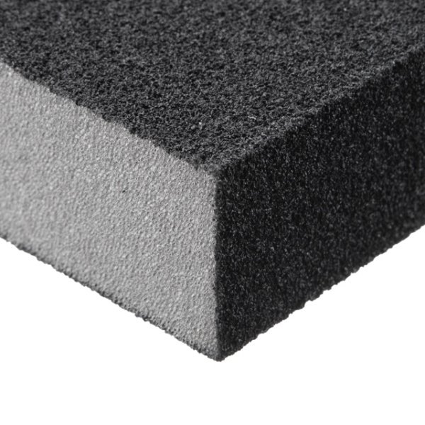 Губка для шліфування, 100×70×25 мм, оксид алюмінію, К80 INTERTOOL HT-0908