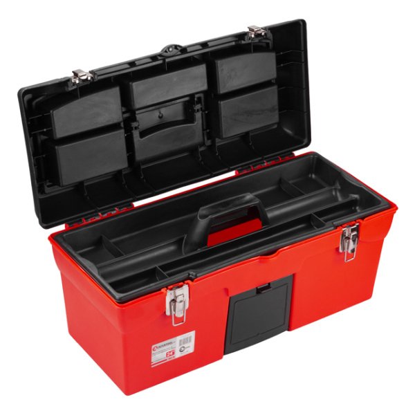 Ящик для інструментів з металевими замками, 24": 610*255*251 мм INTERTOOL BX-1123