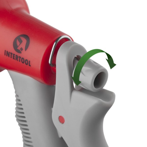 Пістолет-розпилювач для поливу, 8 режимів, матеріали: ABS, PP, TPR INTERTOOL GE-0001