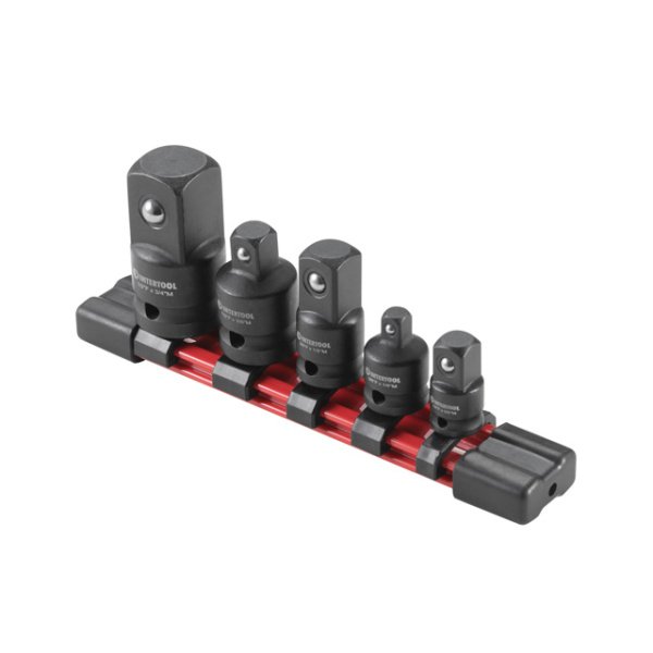 Набір перехідників, 5 од. (1/4"F×3/8"M, 3/8"F×1/4"M, 3/8"F×1/2"M, 1/2"F×3/8"M, 1/2"F×3/4"M), Cr-Mo, STORM INTERTOOL ET-8511