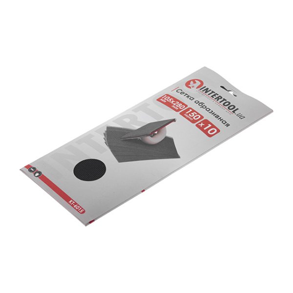Сітка абразивна, 105×280 мм, зерно K150, 10 од. INTERTOOL KT-6015