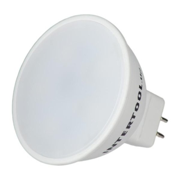 Світлодіодна лампа LED 5 Вт, GU5.3, 220 В INTERTOOL LL-0202