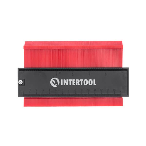 Шаблон для копіювання контуру, 150 мм, ABS, з фіксатором INTERTOOL MT-0015