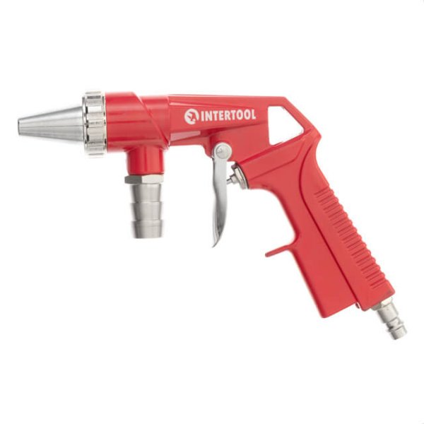 Пістолет піскострумінний, пневматичний, форсунка: 6 мм, подача піску через шланг, 8 атм INTERTOOL PT-0706