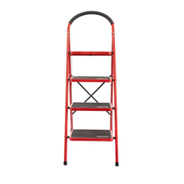 Драбина 4 сходинки 380*260мм висота 1374мм, до верхньої сходинки 972мм INTERTOOL LT-0038