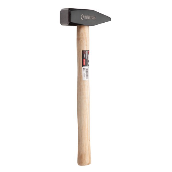 Молоток слюсарний, 1000 г, ручка з ясеня INTERTOOL HT-0249
