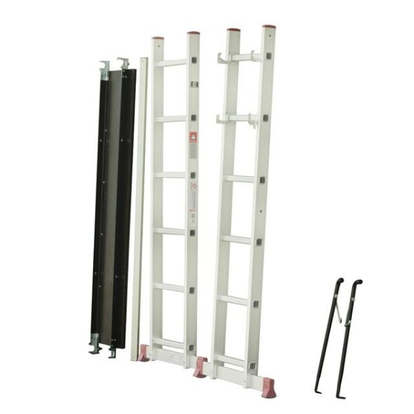 Драбина-поміст, 2×6 сходинок, алюміній, 150 кг INTERTOOL LT-0027