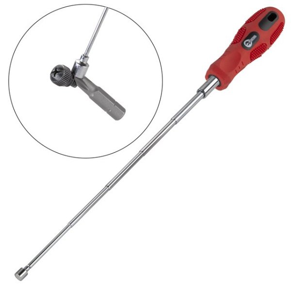 Викрутка телескопічна, 7 в 1, Cr-V INTERTOOL VT-1007