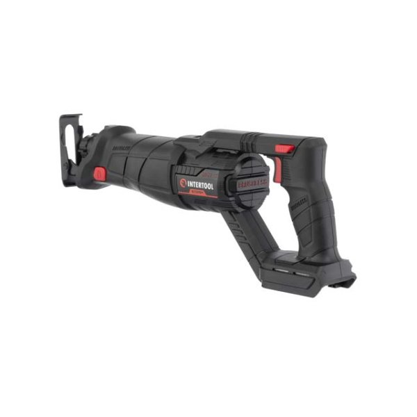 Пила шабельна акумуляторна з безщітковим двигуном 20 В, 0-2500 об/хв., хід пилки 28 мм, без ЗП та АКБ INTERTOOL WT-0367