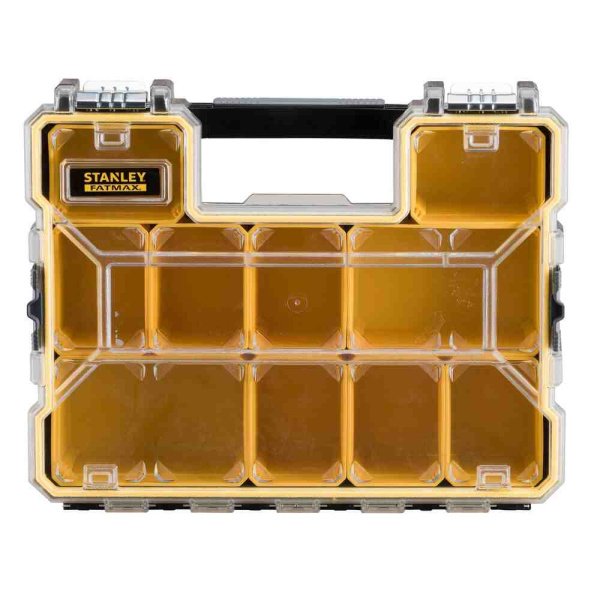 Органайзер професійний FATMAX SHALLOW PRO METAL LATCH, вологозахисний, розмірами 446x116x357 мм STANLEY 1-97-518