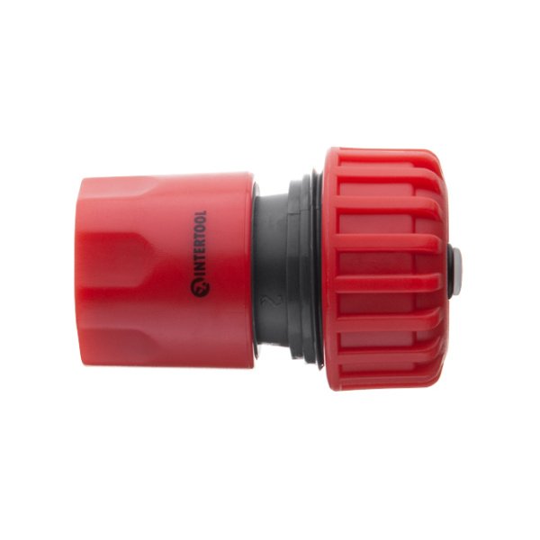 З'єднувач 1/2" з аквастопом для шланга 3/4" INTERTOOL GE-1020