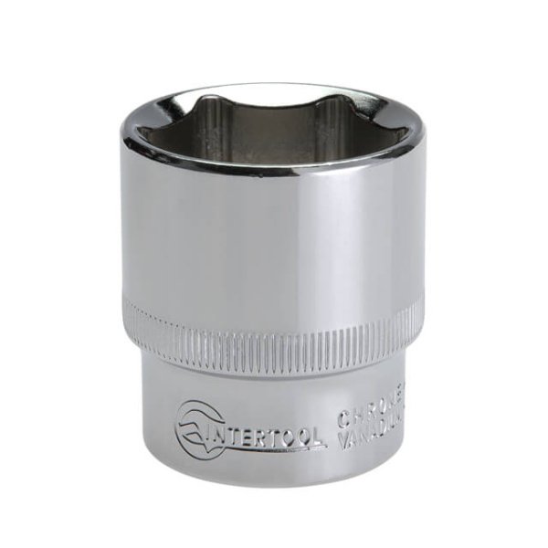 Головка шестигранна 1/2", 30×44 мм, Cr-V, STORM INTERTOOL ET-0030