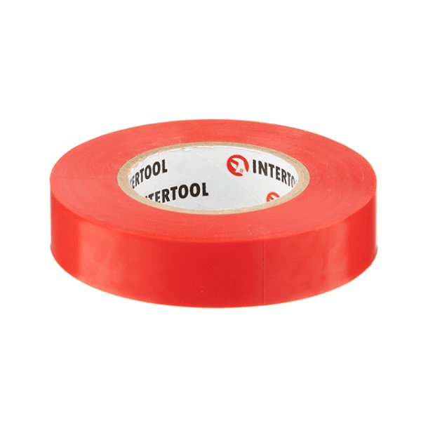 Лента изоляционная 0.15мм*17мм*20м красная INTERTOOL IT-0050