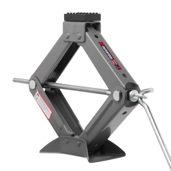 Домкрат механічний ромбоподібний 2т., гумовий упор., 110-400 мм INTERTOOL GT0184