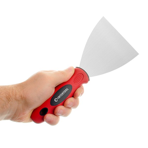 Шпатель із нержавіючої сталі 100 мм Проф INTERTOOL KT-2610