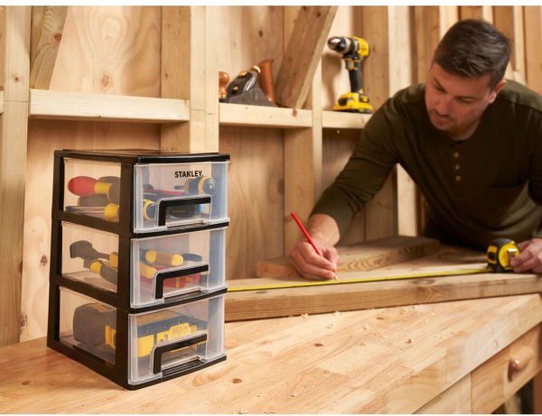 Органайзер вертикальний з трьома висувними відділеннями STANLEY STST40711-1