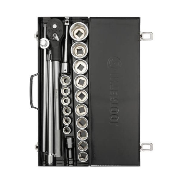 Набір інструментів STORM, 3/4", Cr-V, 21 од., головки: 19-50 мм INTERTOOL ET-8321