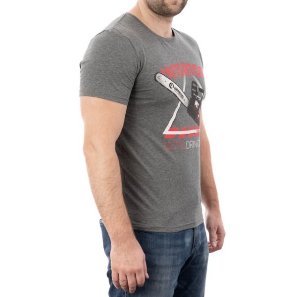 Футболка темно-сіра XXL 95% бавовна 5% спандекс INTERTOOL SP-2235