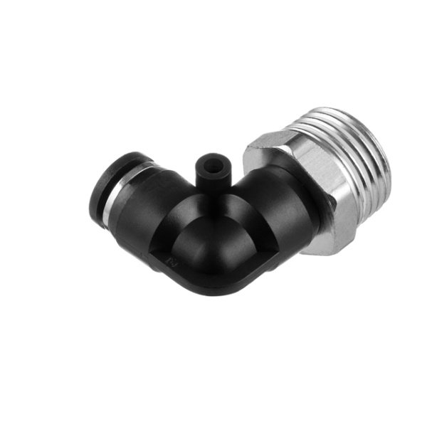 З'єднання цангове L-образне для поліуретанових та ін. шлангів 6 мм, 1/2" зовнішня різьба INTERTOOL PT-2341