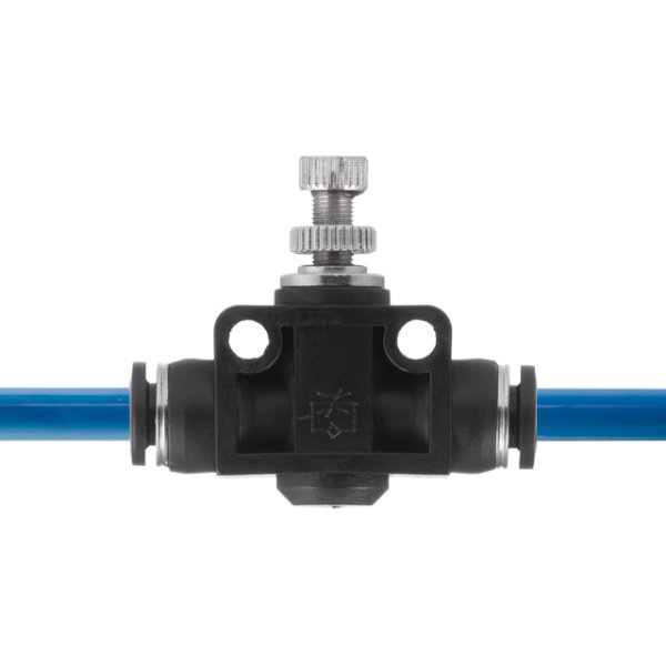 З'єднання цангове пряме з регулятором для поліуретанових та ін. шлангів 6×6 мм INTERTOOL PT-2396