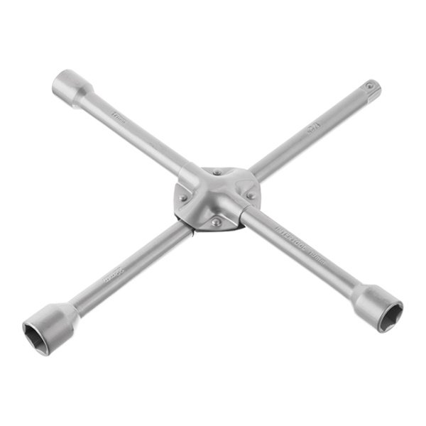 Ключ балонний хрестовий, укріплений, 1/2", 355×16 мм, 17×19×22 мм INTERTOOL HT-1602