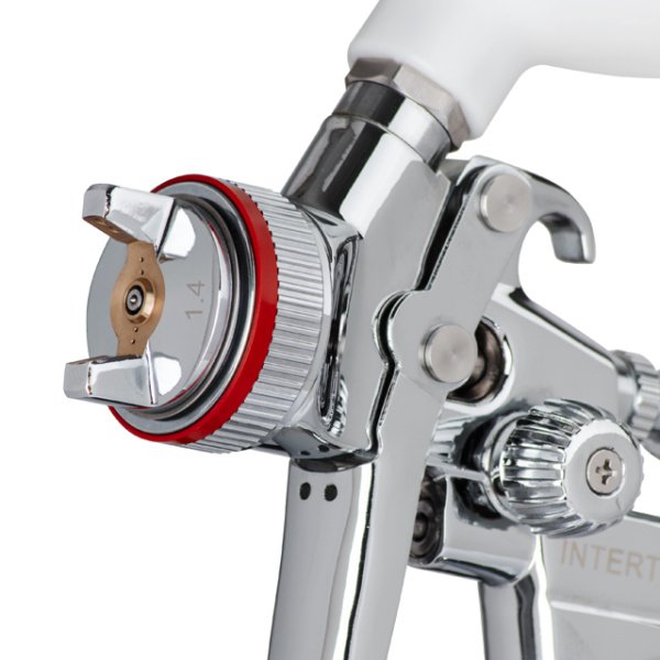 Фарбопульт пневматичний HVLP II професійний, форсунка 1.4 мм, верхній пластиковий бачок 600 мл, 2 бар INTERTOOL PT-0100