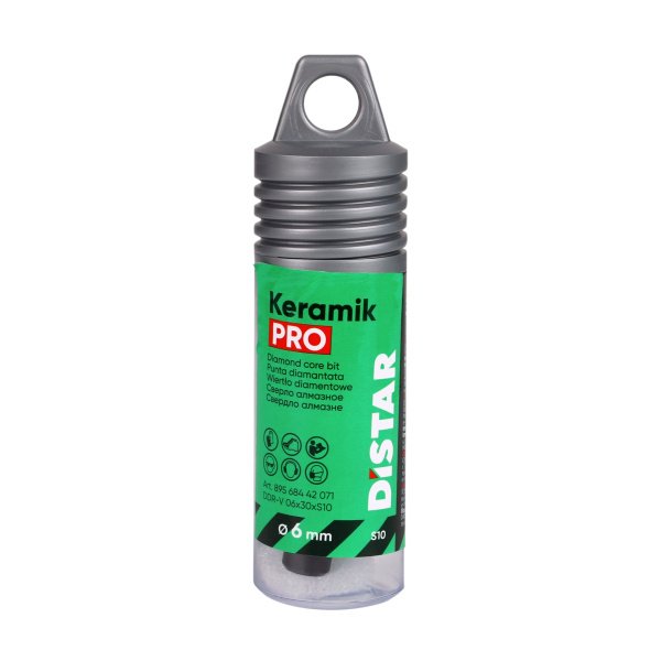 Сверло алмазное DDR-V 06x30xS10 Keramik Pro