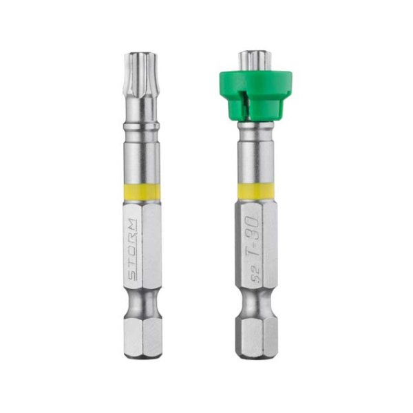 Комплект викруткових насадок, Torx T30 з обмежувачем, 1/4"×50 мм, S2, 2 од., STORM INTERTOOL VT-0232
