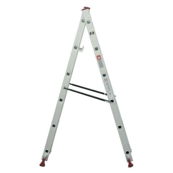 Драбина-поміст, 2×6 сходинок, алюміній, 150 кг INTERTOOL LT-0027