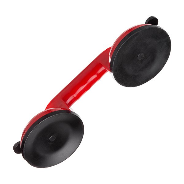 Тримач-присоска для скла, подвійна: 2×120 мм, максимальне навантаження: 80 кг INTERTOOL HT-7102