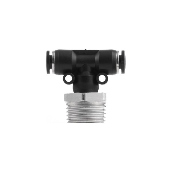 З'єднання цангове Т-образне для поліуретанових та ін. шлангів 6×6 мм, 1/2" зовнішня різьба INTERTOOL PT-2361