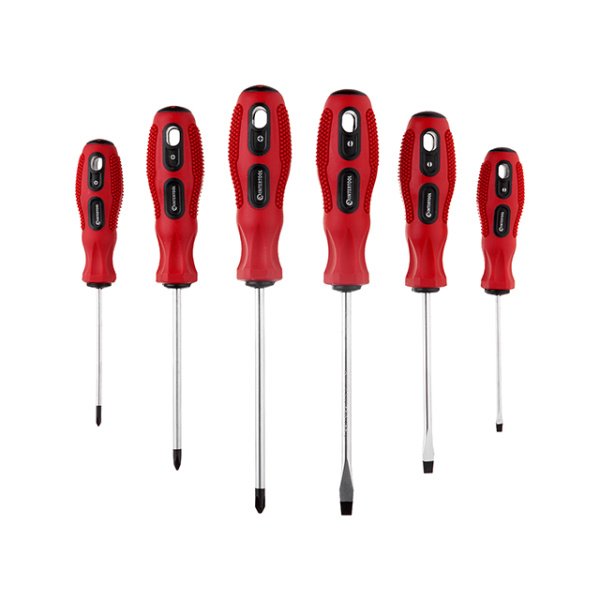 Набір викруток, 6 од. (SL3, SL5, SL6, PH0, PH1, PH2), 75-125 мм, Cr-V, Ergo-design INTERTOOL VT-2005