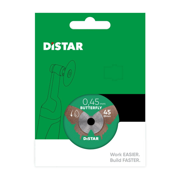 Круг алмазний вiдрiзний Distar 1A1R 45x0,45x5,8H Butterfly