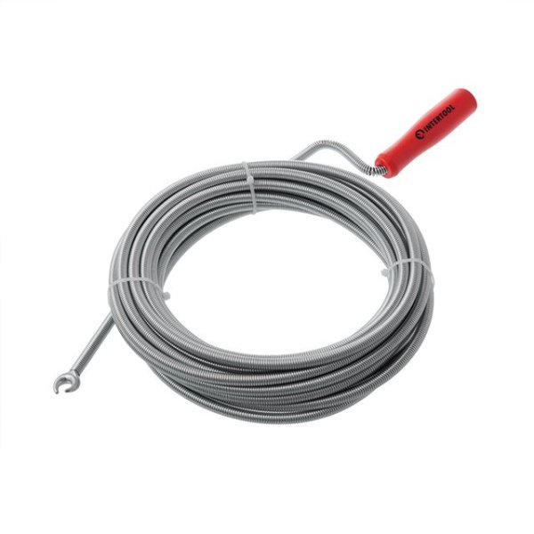 Трос для чищення труб 9мм*10м, пробивний накінечник INTERTOOL HP-1007