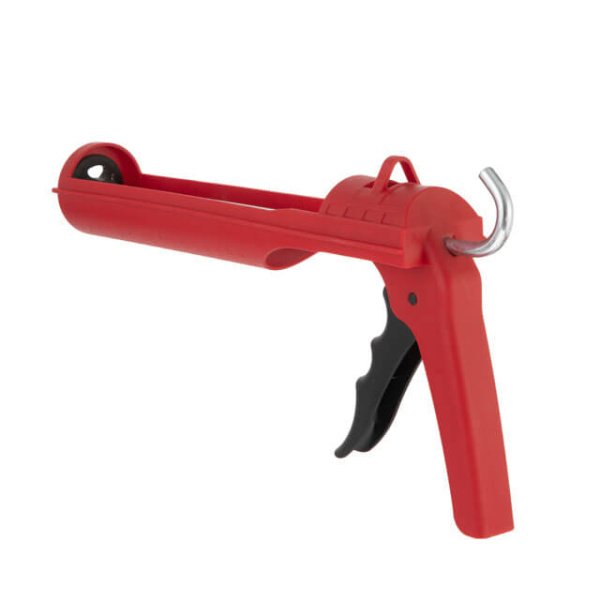 Пістолет для видавлювання силікону 1300 Н, посилений пластик INTERTOOL HT-0027