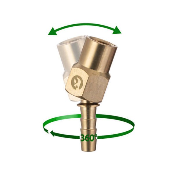 Шарнір поворотний, внутрішня різьба 1/4" на шланг 8 мм, латунь, STORM INTERTOOL PT-2201
