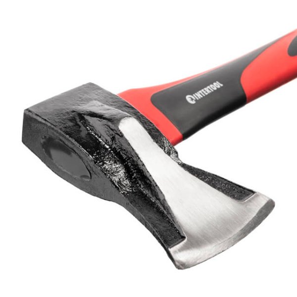 Колун кований, 1000 г, ручка з фібергласу INTERTOOL HT-0274