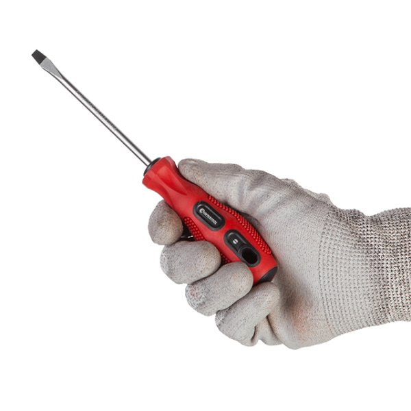Викрутка шлицьова, SL5×100 мм, Cr-V INTERTOOL VT-3107