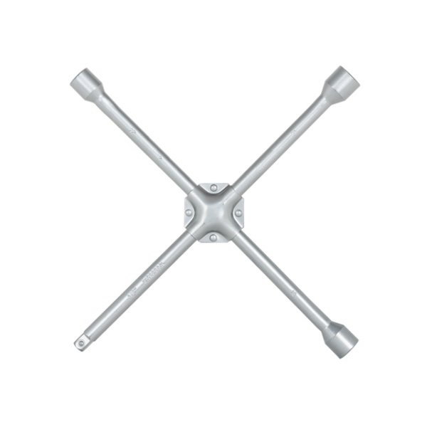 Ключ балонний хрестовий, укріплений, 1/2", 406×16 мм, 17×19×21 мм, професіональний INTERTOOL HT-1603