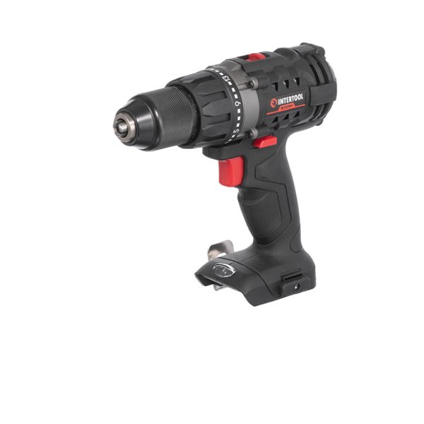 Дриль-шурупокрут акумуляторний 20 В, 50 Nm, 0-450/0-1700 об/хв, 2-13 мм, без ЗП та АКБ INTERTOOL WT-9351