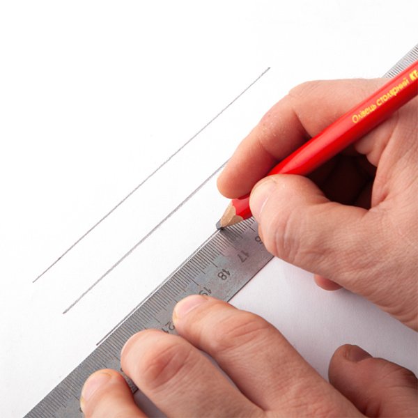 Олівець столярний, 7", уп. 12 шт. INTERTOOL KT-5004