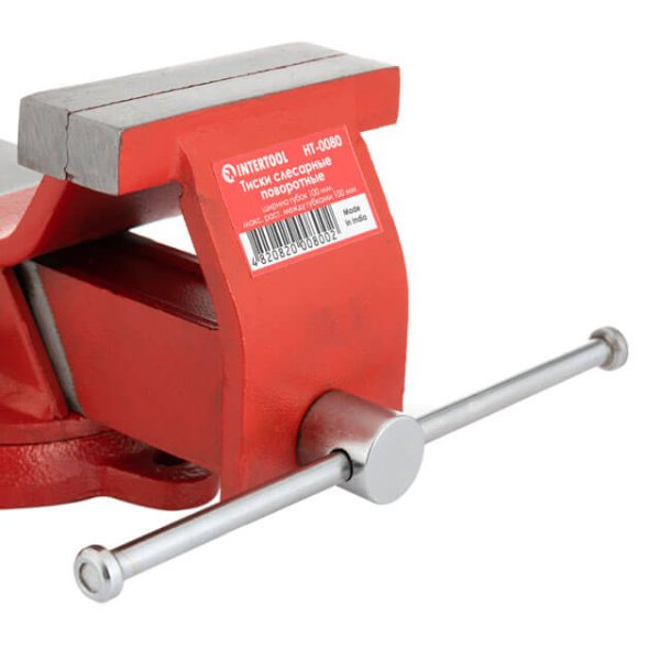 Лещата слюсарні поворотні, 100 мм, 4,05 кг INTERTOOL HT-0080