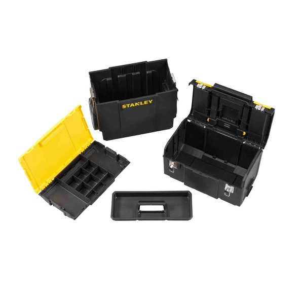 Ящик MOBILE WORKCENTER 3 в 1, розміри 475x284x630 мм, на колесах STANLEY 1-70-326