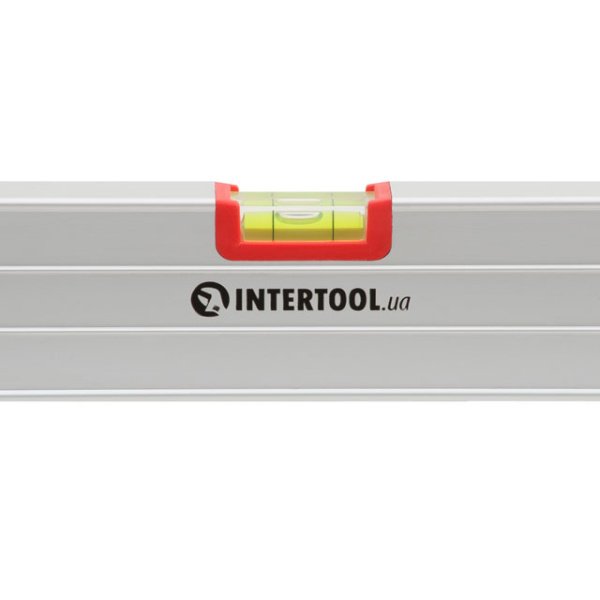 Рівень будівельний 400 мм, 3 вічка, перетин 23*58 мм INTERTOOL MT-1141