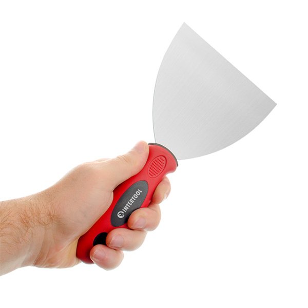 Шпатель із нержавіючої сталі 125 мм Проф INTERTOOL KT-2613