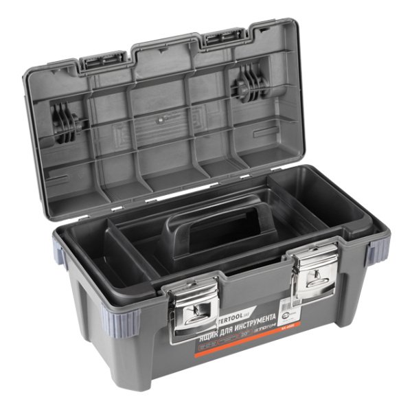 Ящик для  інструментів з металевими замками  20" 500*275*265мм. INTERTOOL BX-6020