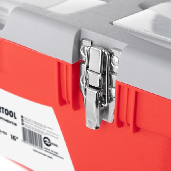 Ящик для інструменту з металевими замками, 16" 415*210*190 мм INTERTOOL BX-0516