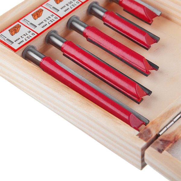 Набір фрез пазових прямих, 5 шт. INTERTOOL HT-0075