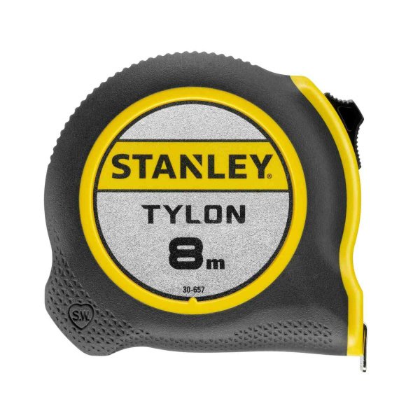 Рулетка вимірювальна Tylon ™ довжиною 8 м, шириною 25 мм, в пластмасовому корпусі STANLEY 0-30-657