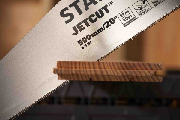 Ножівка Jet-Cut Fine довжиною 500 мм для поперечного та поздовжнього різу по деревині STANLEY 2-15-599